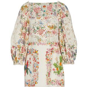 FARM Rio Delicate Forest Scarves Mini Dress in XS